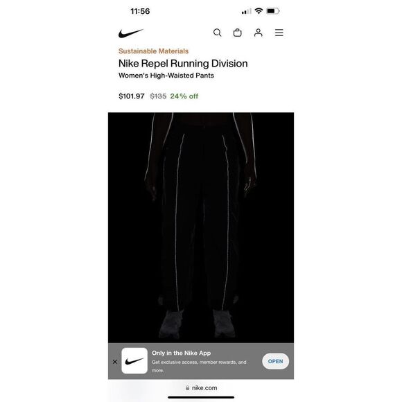 Nike FB7825-010 Women's Sz Small Black Run Division Storm-Fit Run Jogger Pants - Picture 9 of 16